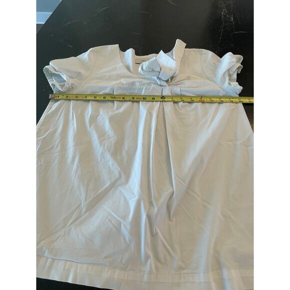 LOFT Asymmetrical bow front white top medium - Picture 5 of 7